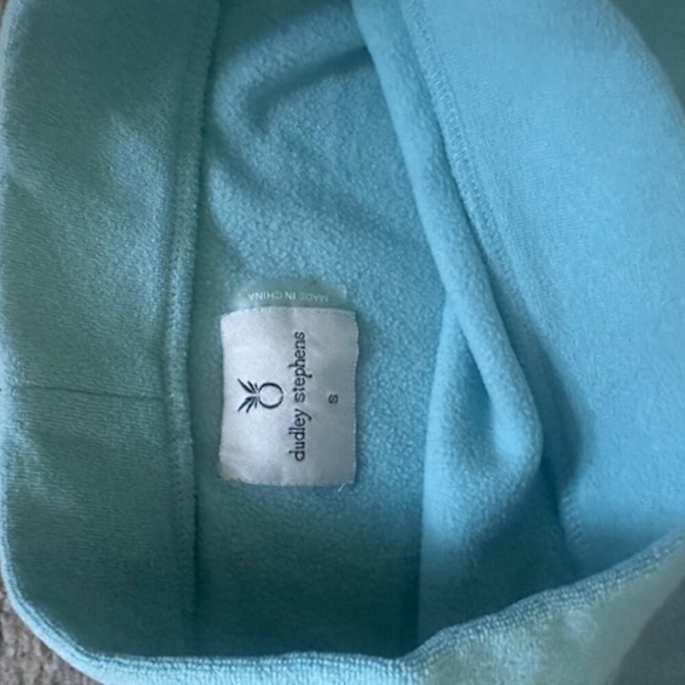 CLEARANCE! Dudley Stephens Brighton Boatneck Top Terry Fleece Nantucket Fog Blue - Picture 5 of 10